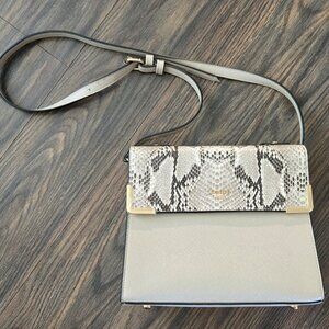 DUNE of LONDON Faux Leather & Snakeskin Print Crossbody Bag NWOT